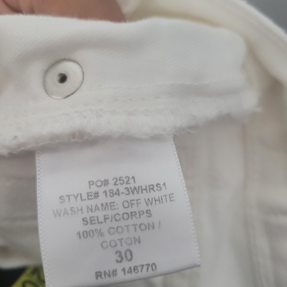 Re/Done Originals High Rise Straight in Off White - Picture 14 of 14